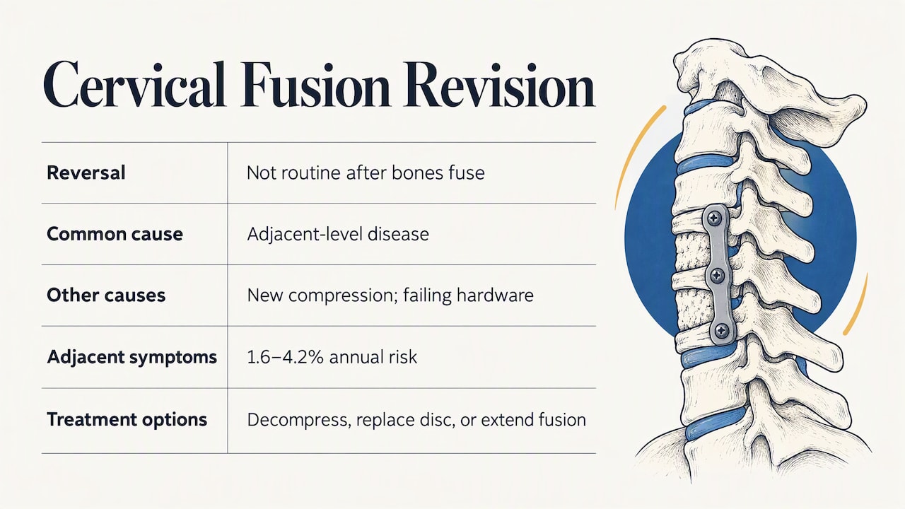 Can a cervical fusion be reversed?